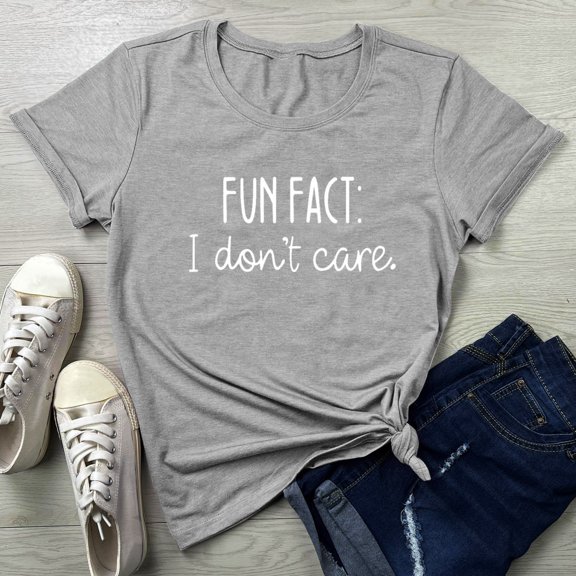 Graphic Tees for Women T-Shirts Women Casual Letter Print Short Sleeve Round Neck Shirt Loose Tops for Everyday Wear and Easy Styling Gray XL