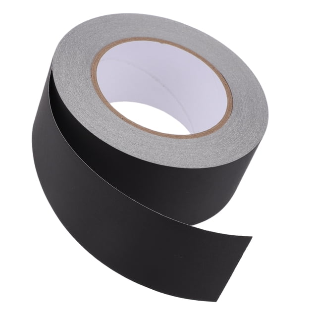 Cinta de reparación de lona Unique Bargains Weatherstrip 0.12mm Cinta de reparación de automóvil Tela de acetato 1.97"x98.43ft Negra 1 Pc