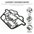 thumbnail image 4 of Unique Laundry Hanging Adornment Chic Iron Art Laundry Room Sign Decor, 4 of 6