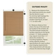 thumbnail image 5 of Cordless Light Filtering Mini Blind - 35 Inch Width, 72 Inch Length, 1" Slat Size - Black - Cordless GII Morningstar Horizontal Windows Blinds for Interior by Achim Home Décor, 5 of 6