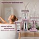 thumbnail image 4 of Juego De Accesorios De Baño De 5 Piezas, Colección De Juego De Baño Con Dispensador De Jabón, Soporte Para Cepillo De Dientes, Vaso Y Jabonera (Rosa), 4 of 5