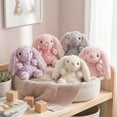 thumbnail image 2 of 6.3" Silver Grey Mini Floppy Eared Easter Bunny Plush Toys - Small Bunny Stuffed Animals - Soft Chrome Plushies for Easter Basket Stuffers - Modern Farmhouse Spring Decor Boys, 2 of 5