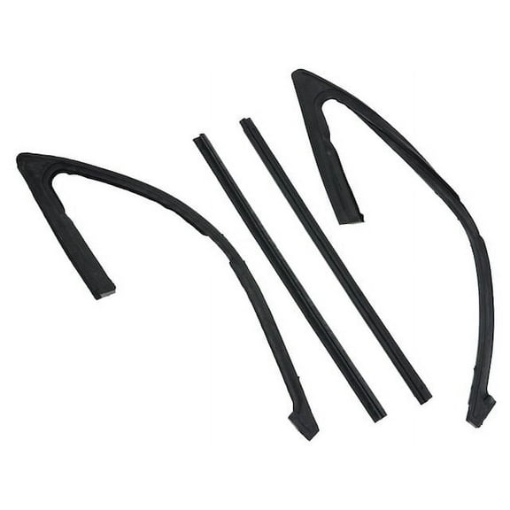 Vent Window Weatherstrip 4 Piece Set - Compatible with 1967 - 1972 Chevy C30 Pickup 1968 1969 1970 1971