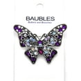 thumbnail image 2 of (2 pack) Belagio Rhinestone Butterfly Brooch, Purple, Sewing Fasteners, 1 Piece, 2 of 4