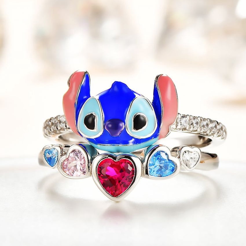 Ring Set for Women, Two-Piece Ring Jewelry, Best Gift for Christmas, Valentine's Day (Card Not Included)