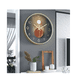 thumbnail image 4 of Reloj de Pared Decorativo BLOOSOM Moderno Silencioso 30 cm Gradient Gray, 4 of 4