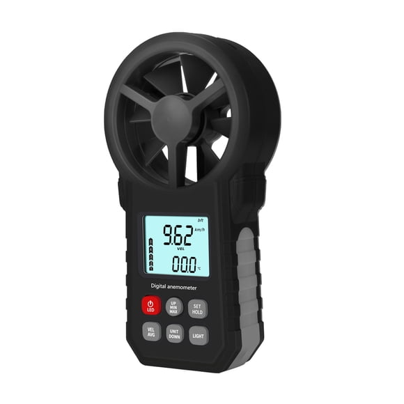 Anemómetro de mano medidor de velocidad del viento portátil KKmoon Anemómetro