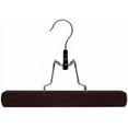 thumbnail image 5 of J&V TEXTILES Wood Pant Hangers - Wooden Skirt Hangers - 6 Pack - for Men Shorts and Pants and Women Dress Clothes - Non Slip Slim Closet Space Saving Dark Walnut Dark Walnut, 5 of 7