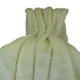 thumbnail image 5 of Thomas Collection White Ivory Mink Faux Fur Throw Blanket - 16414, 5 of 5