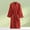 Red, variant on ALLLIST Women's Robes V-Neck Long Sleeve Bathrobe Red with Belts Floral Pajamas for Ladies