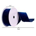 thumbnail image 4 of 2.5"x10yd Midnight Blue Velvet Ribbon, 4 of 4