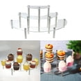 thumbnail image 4 of Soporte Para Magdalenas Acrílico Semicírculo Redondo En Forma De Estante Para Postres Soporte De Almacenamiento De Aperitivos Para Boda Fiesta Bar Restaurante Hogar 1 Juego matsuzay HA023034-00, 4 of 6