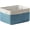 White&Green—Large(16*12*8"), variant on Tegance Extra Large Storage Baskets for Shelves, Trunk Organizer, Clothes Toys Bin, 16 x 12 x 8 Inches, Rectangular Canvas Fabric Collapsible Shelf Box with Handles, White & Green