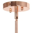 thumbnail image 6 of Elegant Designs 5.75" Essential Modern Farmhouse Adjustable 1-Light Cylindrical Clear Glass Kitchen Island Foyer Dining Room Hallway Bedroom Living Room Hanging Ceiling Pendant, Rose Gold, 6 of 8
