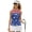 American Flag Star, variant on Fish Scale Golf Shirts for Women Stretchy Sleeveless Sport Wear Quick Dry 3 Buttons Tennis Tank Tops Size XS Moisture Wicking Golf Active Top Shirt