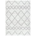 thumbnail image 5 of SAFAVIEH Berber Clover Abstract Polyester Shag Area Rug, Grey/Dark Grey, 7' x 7' Square, 5 of 10