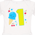 thumbnail image 4 of Inktastic Ice Cream First Birthday in Blue Boys or Girls Long Sleeve Baby Bodysuit, 4 of 5