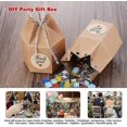 thumbnail image 3 of Craft Paper Candy Box - Hexagon Sweet Wedding Favour Boxes, Diy Party 50pcs, 3 of 5