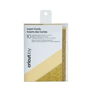 Cricut Joy™ Insert Cards, Cream/Gold Glitter - A2