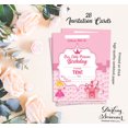 thumbnail image 5 of Darling Souvenir Pink Birthday Invitation Card Printable Elegant Fill or Write In Blank Party Invites 28 Pcs 5 x 7 Inches, 5 of 5