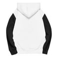 thumbnail image 5 of Miluxas Sweatshirts for Teen Girls Long Sleeve Hooded Pullover Hoodies Casual Tops Winter Youth Sweatshirt with Pocket White 13-14Years, 5 of 5