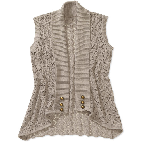 Women's Open Stitch Vest - Walmart.com