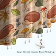 thumbnail image 6 of Cute Hedgehog Floral Pattern Shower Curtain 36"x72" ,Bathroom Decorative Shower Curtains Set with 12 Hooks,Modern Waterproof Washable Shower Curtain, 6 of 6