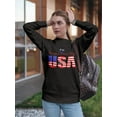 thumbnail image 2 of U S A 4Th Of July Design Sweatshirt Women -Image by Shutterstock, Female 4X-Large, 2 of 4