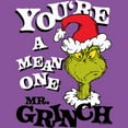 thumbnail image 2 of Girl's Dr. Seuss Christmas Grinch You're a Mean One Portrait  Graphic T-Shirt, 2 of 4