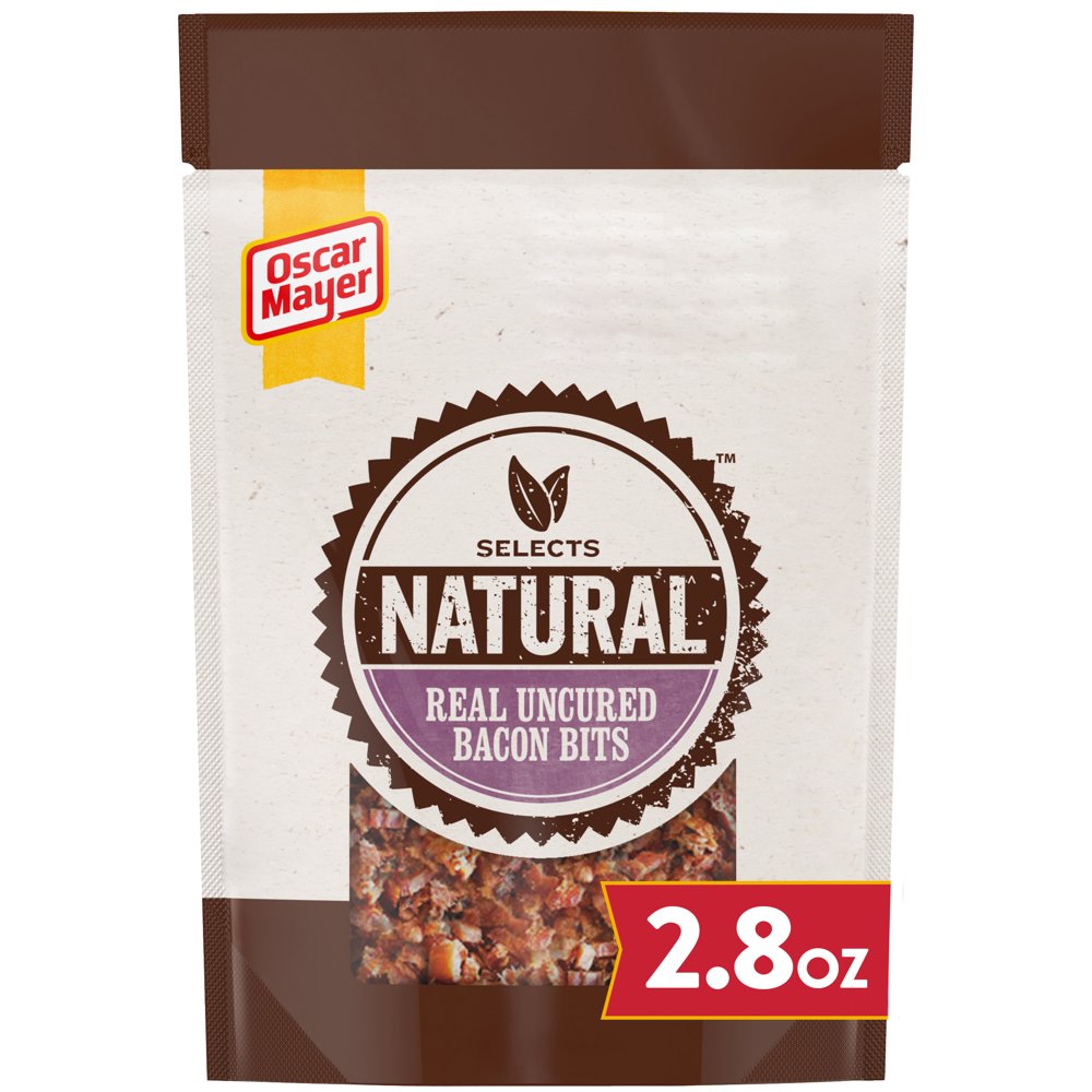 Oscar Mayer Natural Selects Ready to Serve Real Uncured Bacon Bits, 2.8
