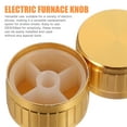 thumbnail image 3 of Raindrops 2 Pcs Knob Switch Replacement Golden Perfect For Stove Use At Home, 3 of 6
