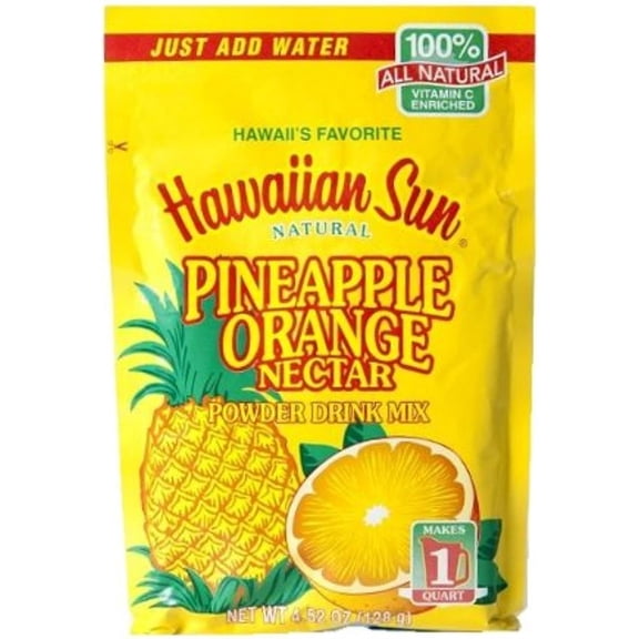 Hawaiian Sun Pineapple Orange Nectar Powder Drink, 4.52-Ounce