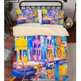 thumbnail image 2 of 3D Venice Water City Oil Painting Quilt Cover Set Bedding Set Duvet Cover, 2 of 3