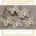 thumbnail image 2 of 20Pcs Wood Embellishments Butterfly Shaped Cutouts for Kids Friends Colleagues, 2 of 9