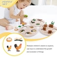 thumbnail image 4 of Bewildely 1 Juego de modelo de gusano de pala, Material plástico Premium, figuritas de insectos significativas, modelos de crecimiento educativo temprano Juguetes Educativos Polla NO30 Bewildely  FN010083-30, 4 of 6