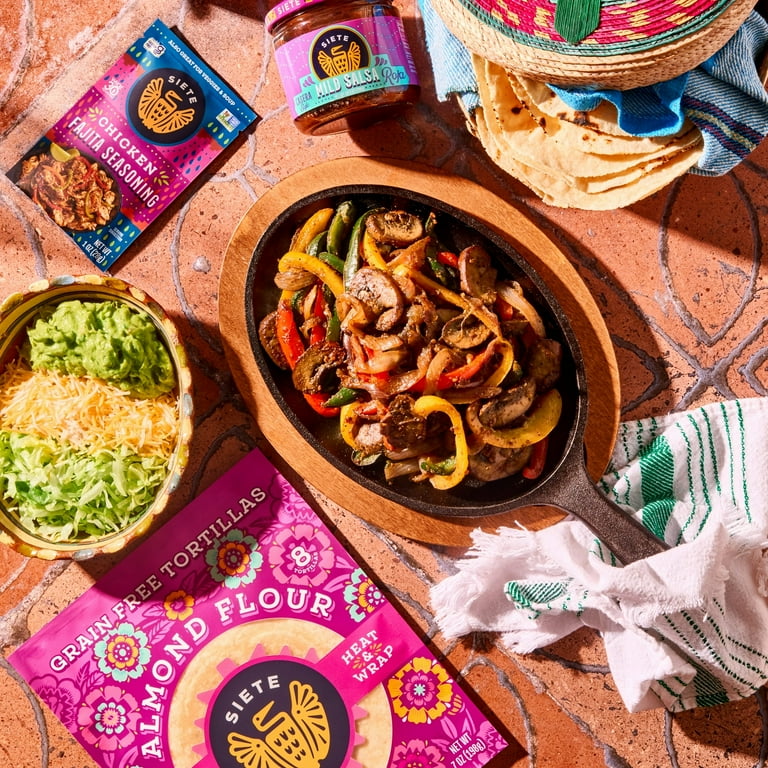 Siete Family Foods Chicken Fajita Seasoning 1 oz Packet With Olive