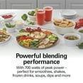 thumbnail image 3 of Hamilton Beach Multi Blend Kitchen System Blender and Food Processor, 48 oz Jar, 3 Cup Chopper, 700 Watts, Chrome, 53520JC, 3 of 8