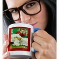 thumbnail image 2 of 3dRose, Vintage Child Praying With Santa, 15oz Two-Tone Blue Mug, 2 of 7