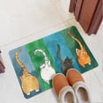 thumbnail image 2 of Paillasson antidérapant à motif chat pour entrée intérieure et extérieure (S), 2 of 4