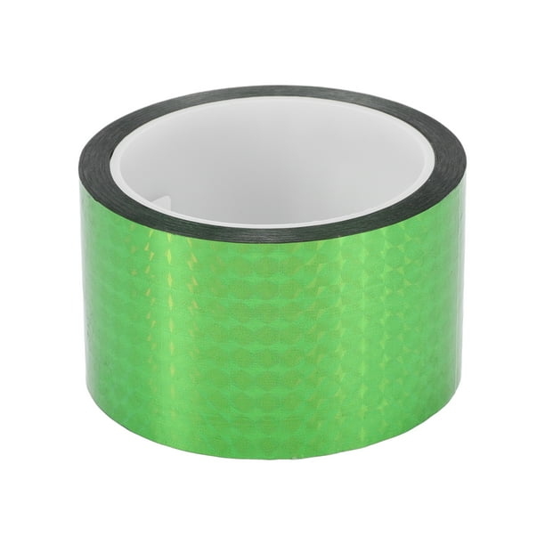 Cinta de pinstripe adhesiva holográfica de 164.04ft x 2.36" de Unique Bargains, cinta de pinstriping automotriz BOPP verde