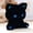 A, variant on Soft Glitter Black Cat Plush, Cute Mini Fluffy Kitten Stuffed Animal, Cozy Desk Decor & Gift for Girls