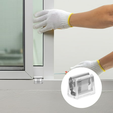 FESTFENDS 10Pcs Security Window Locks Rectangular Anti Theft for Home Safety Doors and Windows 0.67X0.59X0.43In