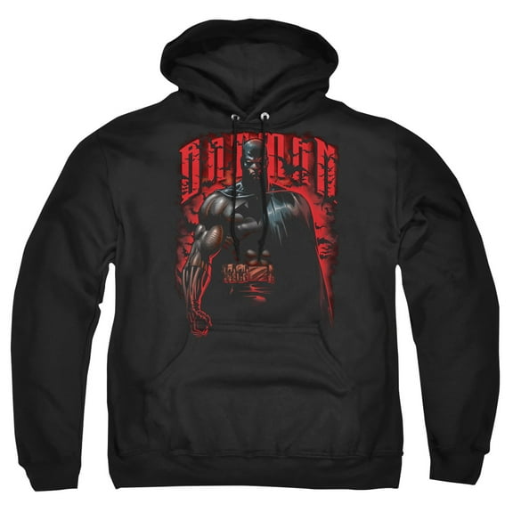 Batman Red Knight Adult Pullover Hoodie Sweatshirt Black
