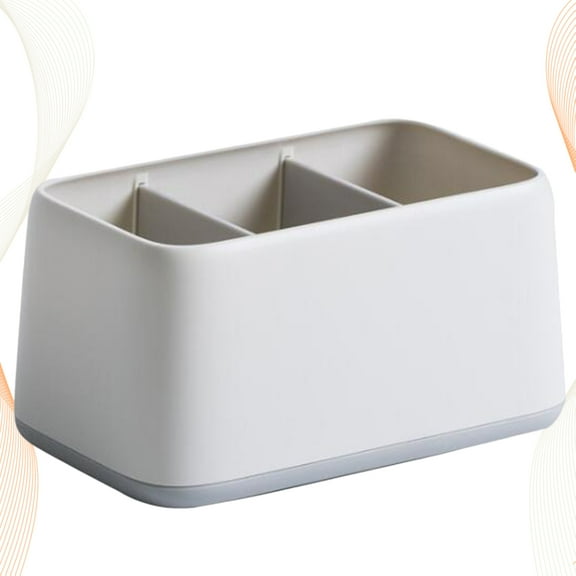 ULTNICE Small Desk Organizer Desktop Stackable Organiser Light Grey Minimalist for Home 1Pack
