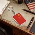 thumbnail image 1 of Flag Keychain Acrylic Key Ring for Bags Keys Travel Souvenirs | Double-Sided Fade-Resistant Print | Lightweight Sturdy Metal Chain | Decorative Accessory for Purses Wallets Car Keys, 1 of 6