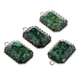 thumbnail image 2 of 4pcs colgante de los del estilo de la para el hallazgo de la joyería del collar del llavero de DIY Verde Macarena Colgantes de dijes antiguos, 2 of 8