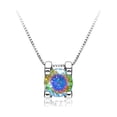 thumbnail image 2 of Moissanite Necklace for Women 1ct Round Cut D Color VVS1 925 Sterling Silver Diamond Necklace Moissanite Pendant Necklace for Women with Certificate, 2 of 9