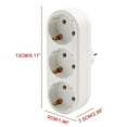 thumbnail image 3 of Multi-Outlet Socket with Round Design, Flat Plug for Space Saving, Integrated Safety Shutter, Ideal for Home, Office, And Travel Use, Multi-Socket Power Strip *1, 3 of 5
