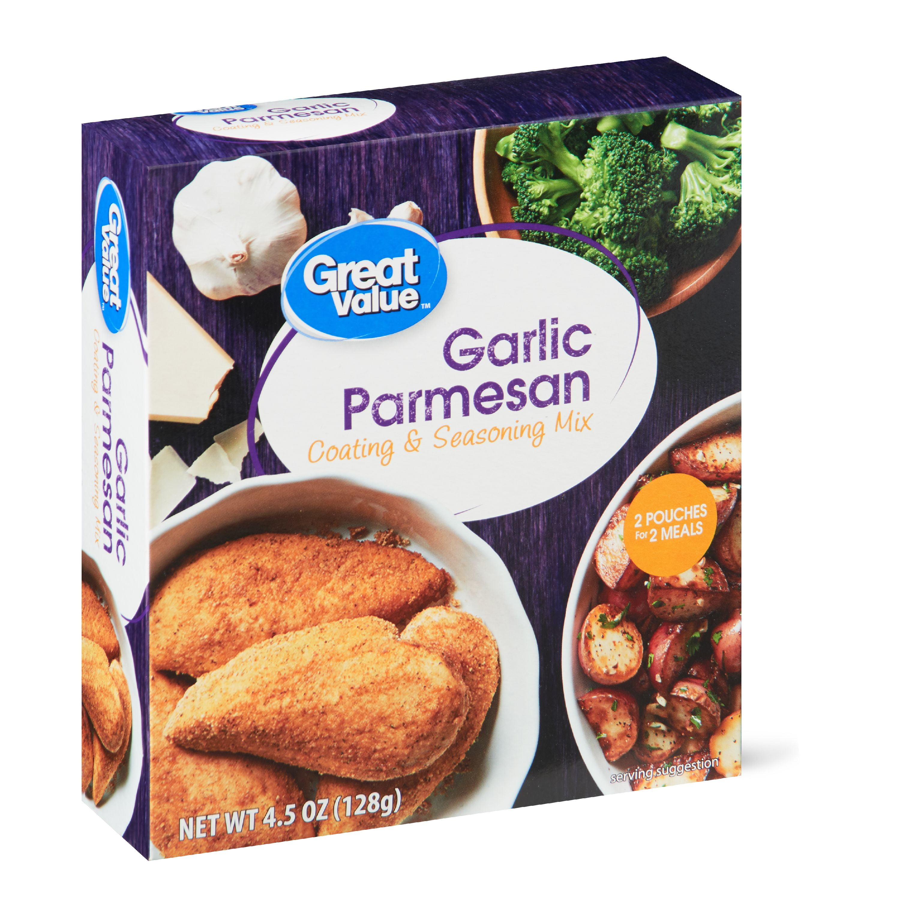 Great Value Garlic Parmesan Coating & Seasoning Mix, 4.5 oz Walmart