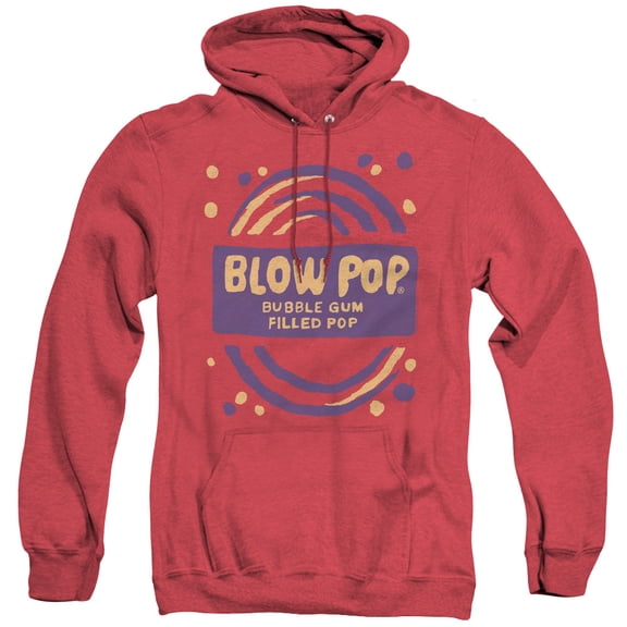 Tootsie Roll Blow Pop Rough Adult Heather Hoodie Sweatshirt Red